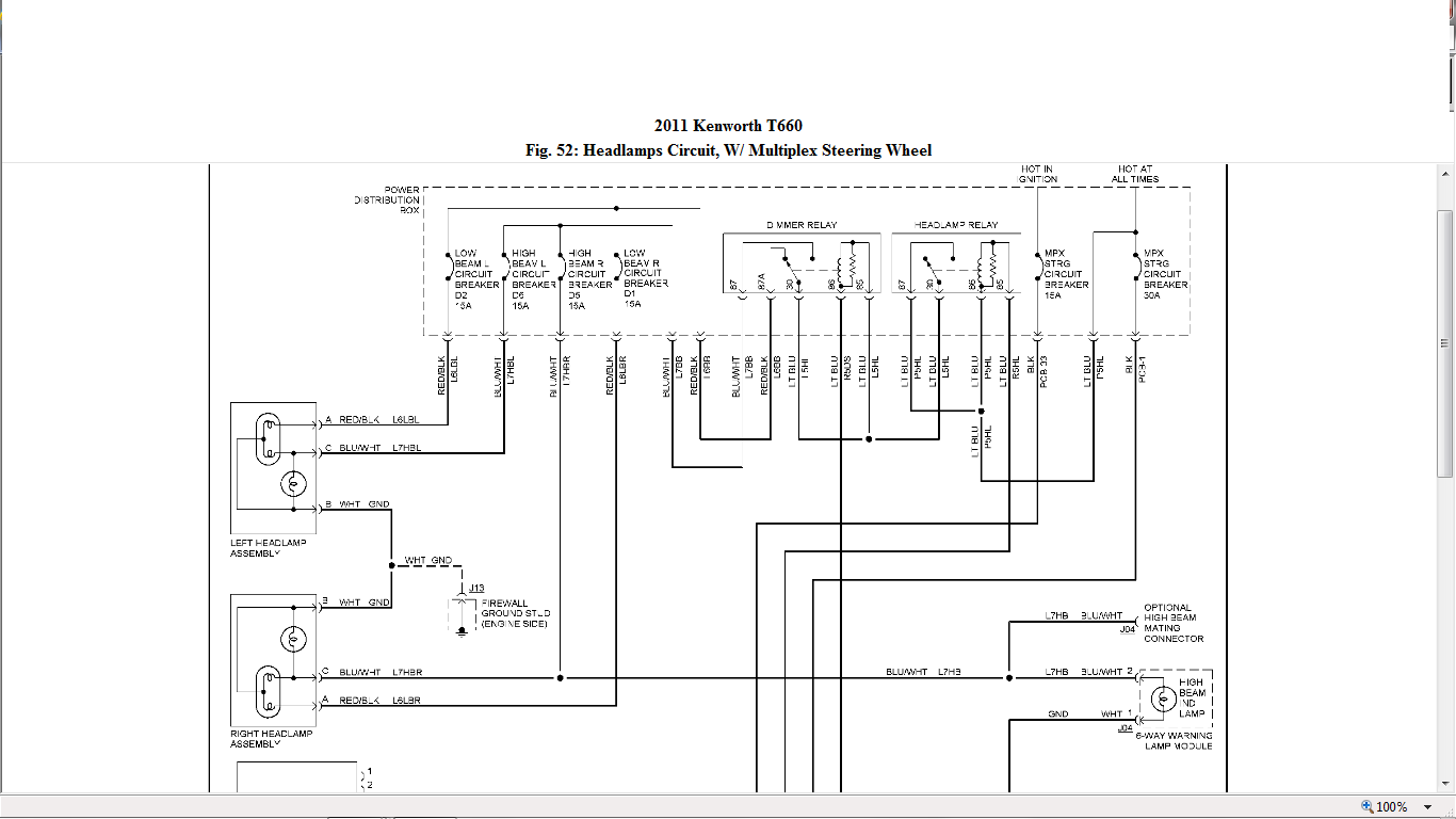 kenworth t660 radio wiring diagram