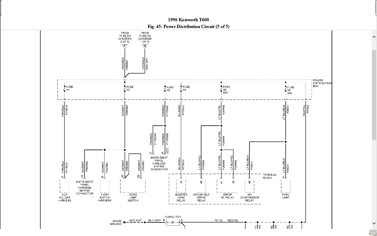 kenworth wiring diagram