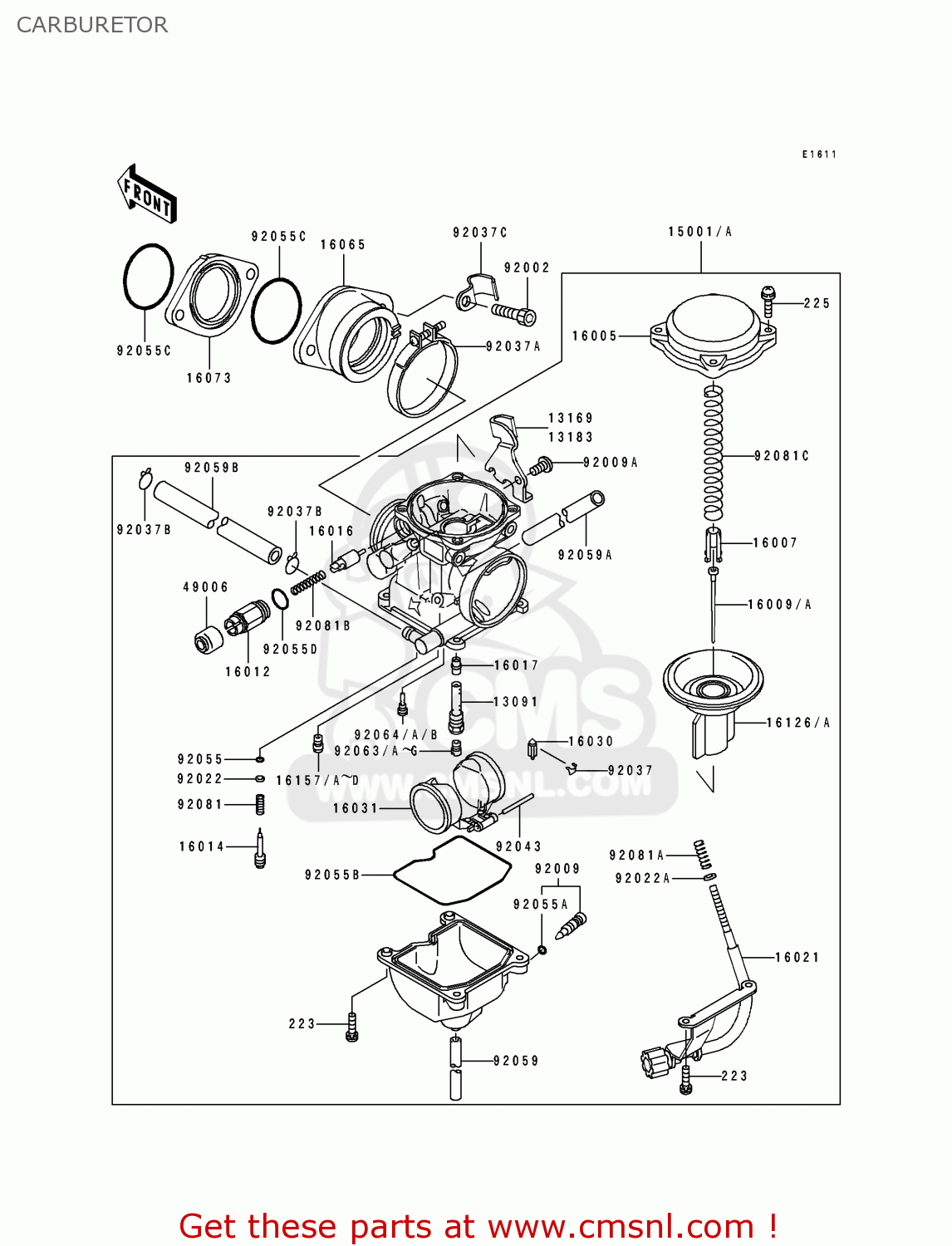 kfx 400 carburetor diagram