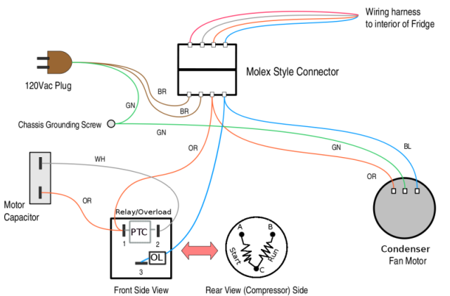 kic fridge wiring diagram