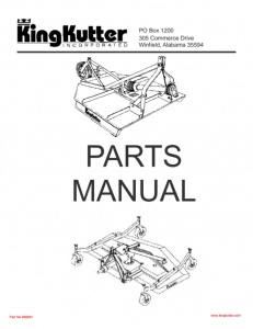 king kutter parts diagram