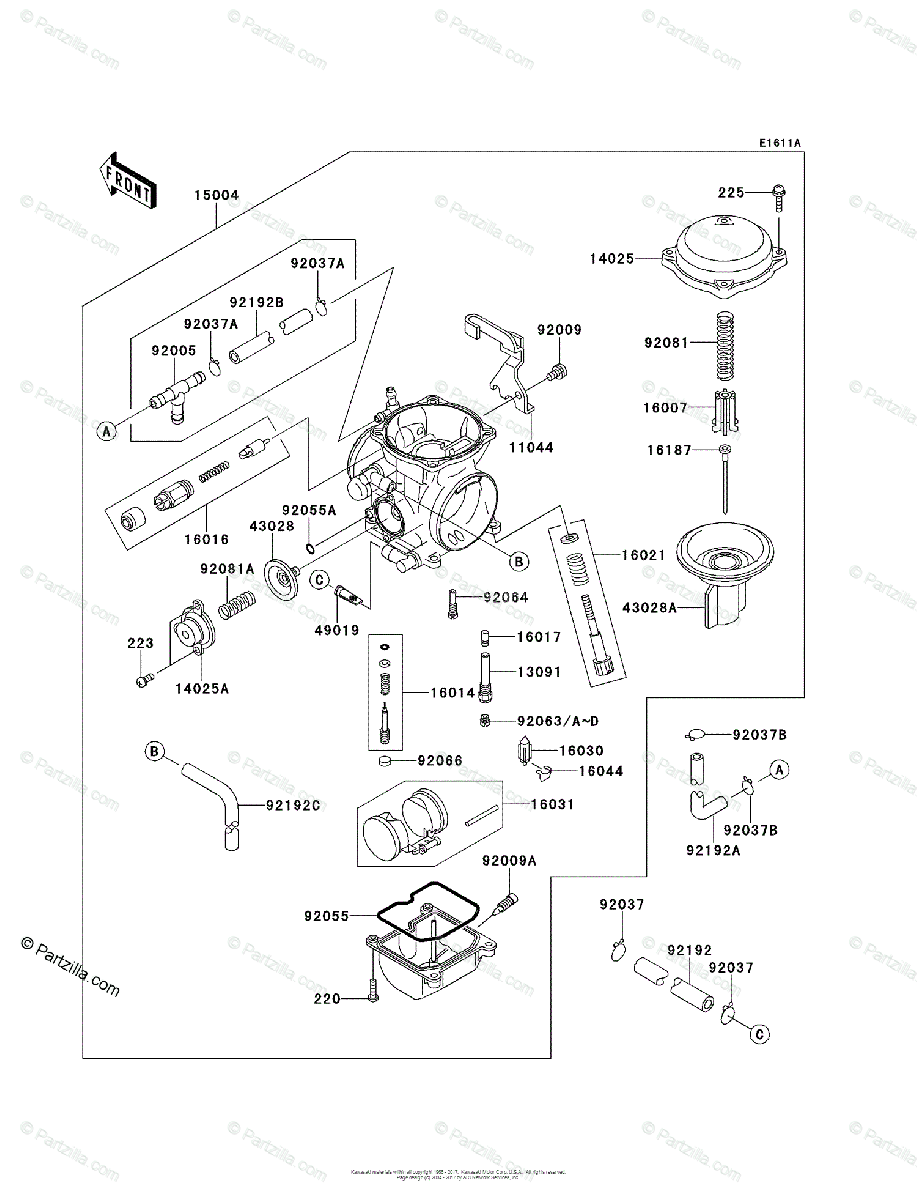 klr 650 carburetor diagram