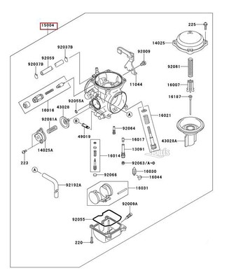 klr650 carburetor diagram