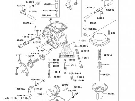 klr650 carburetor diagram