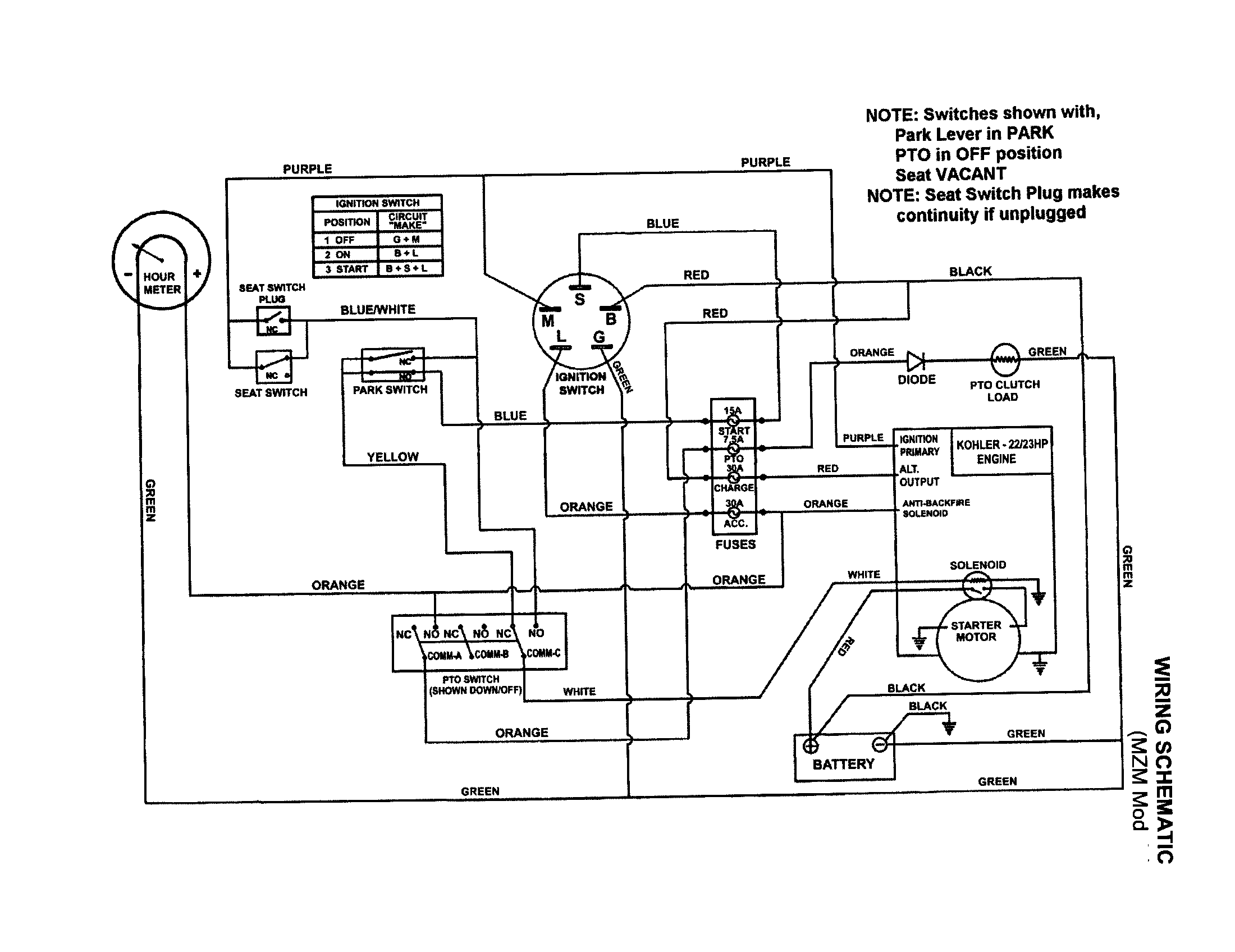 kohler ch25 wiring diagram