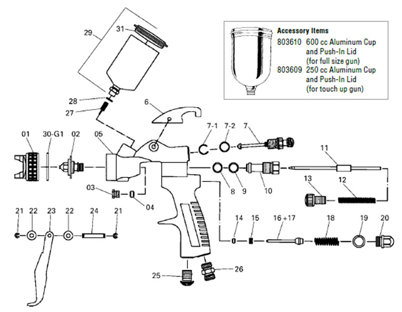 kremlin spray gun parts diagram
