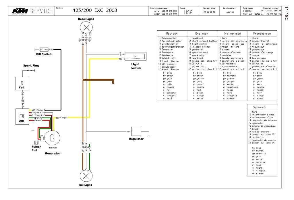 ktm 520 exc wiring diagram