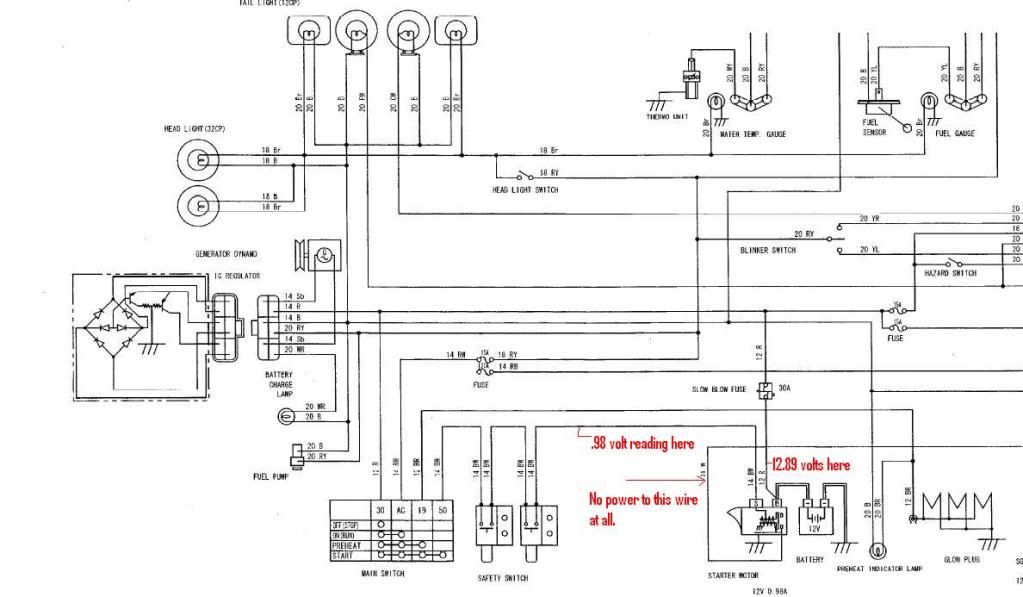 kubota b7800 wiring diagram