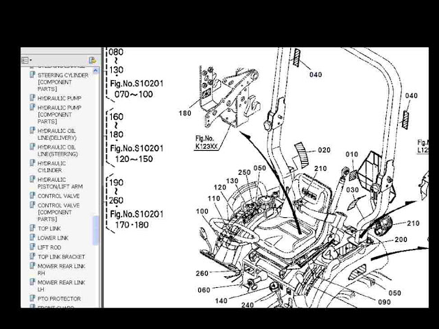 kubota l2350 parts diagram