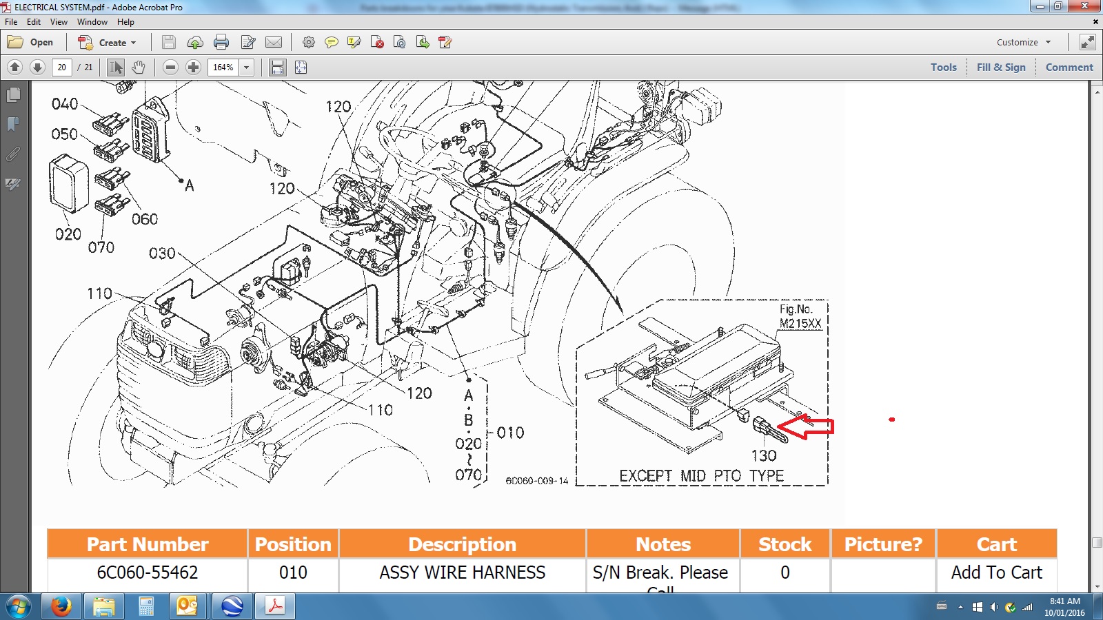 kubota m8200 parts diagram