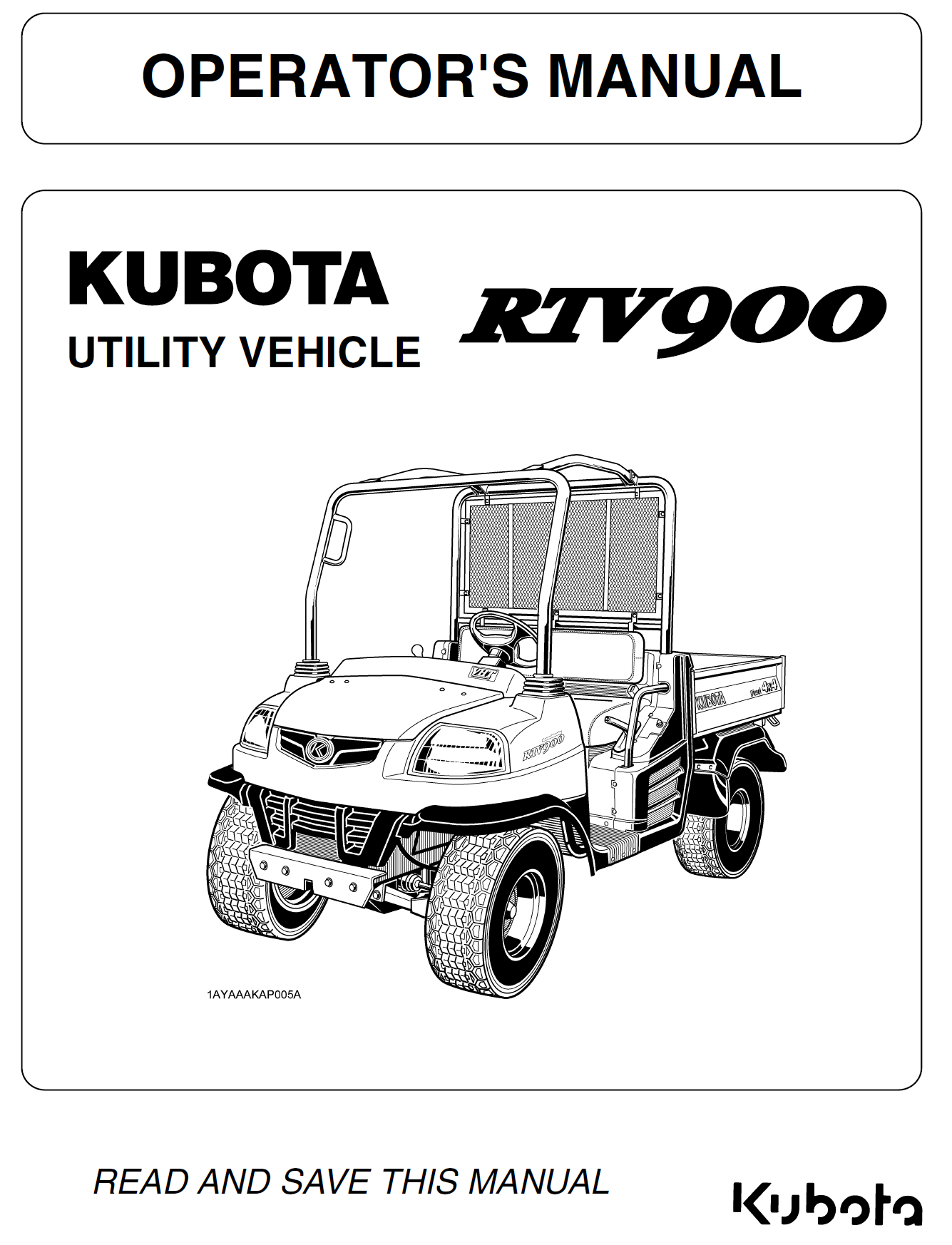 kubota rtv 900 rear axle diagram