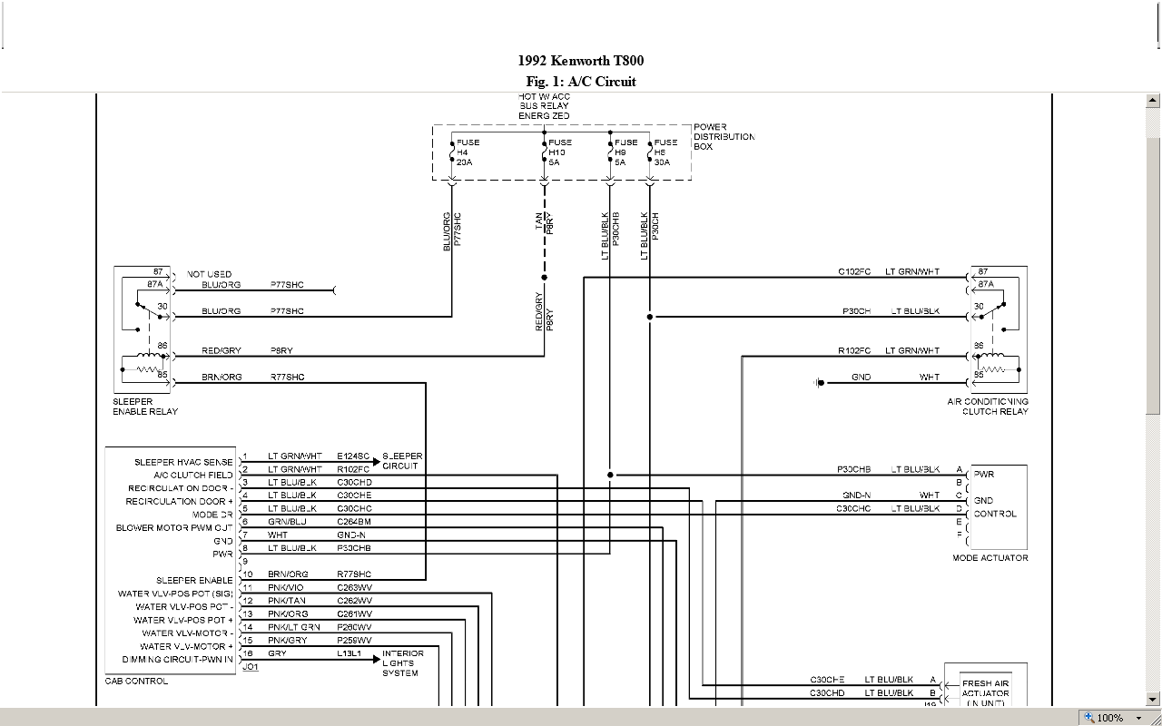 kw k100 wiring diagram