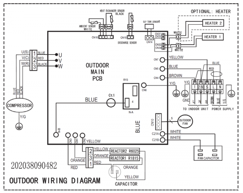 ladder wiring diagram for daikin mini split