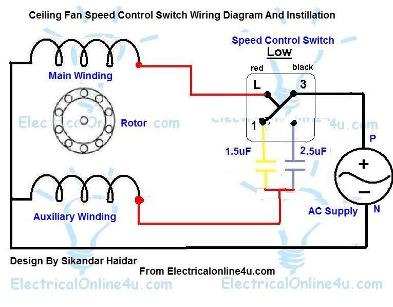 Ceiling Fan Switch Wiring Colors