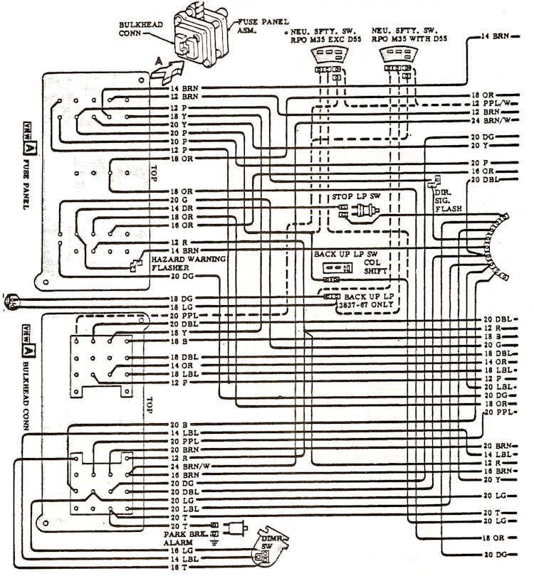 laminated 1972 chevelle wiring diagram