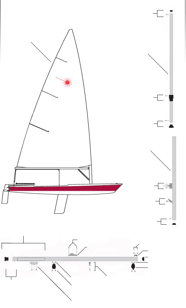 laser sailboat rigging diagram