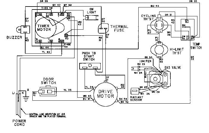 ldg7304aae dryer wiring diagram