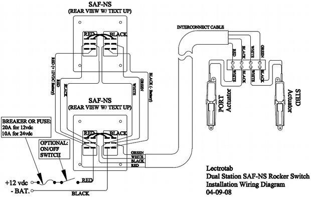 lenco electric trim tabs wiring diagram