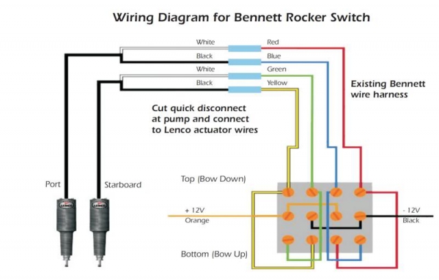 lenco trim tab switch wiring diagram