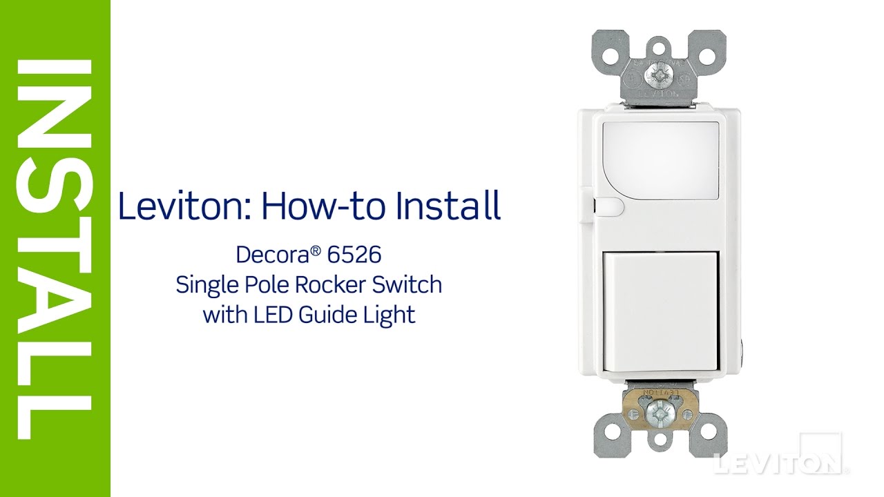 leviton illuminated switch wiring diagram
