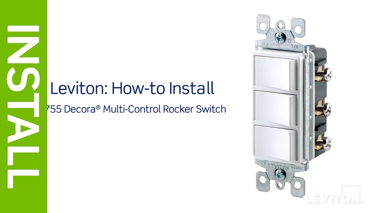 leviton triple rocker switch wiring diagram