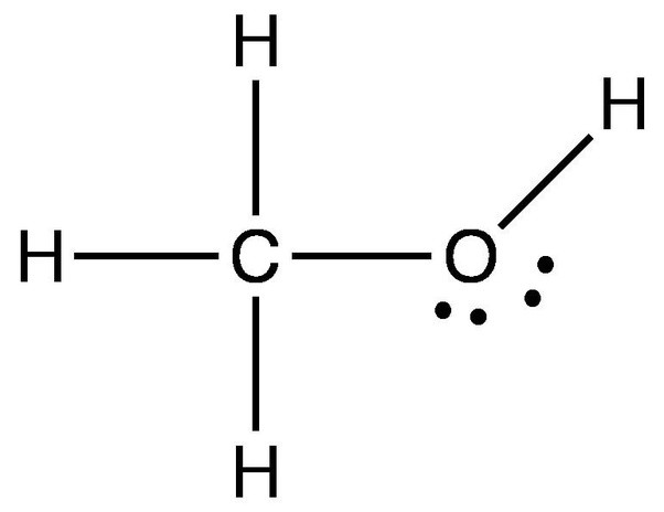 lewis diagram for ch3oh