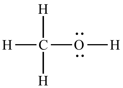 lewis diagram for ch3oh