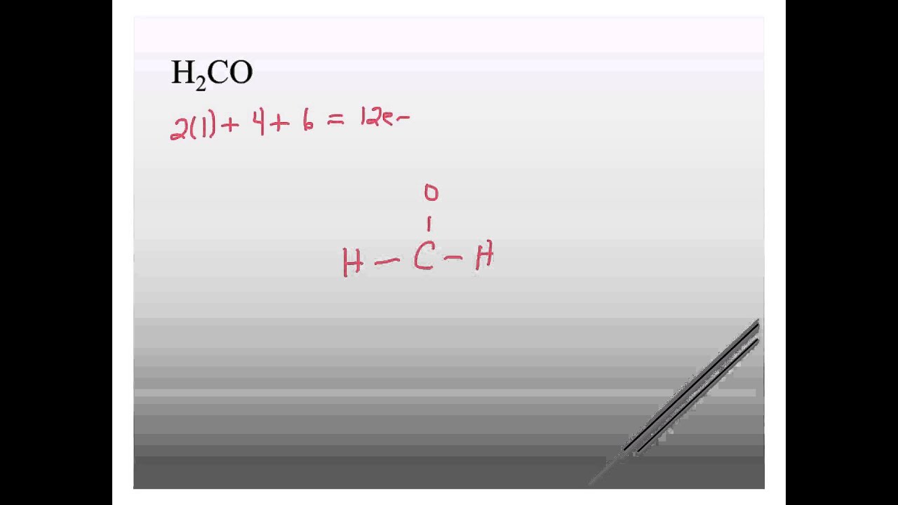 lewis diagram for h2co