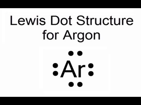 lewis dot diagram argon