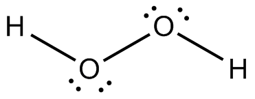 lewis dot diagram for h2o2