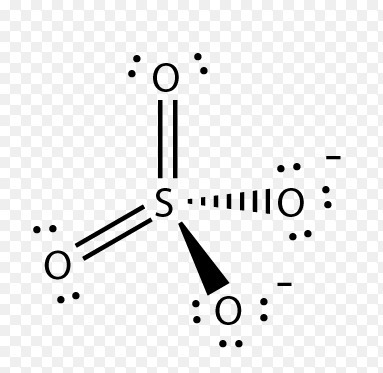 lewis dot diagram for so4 2