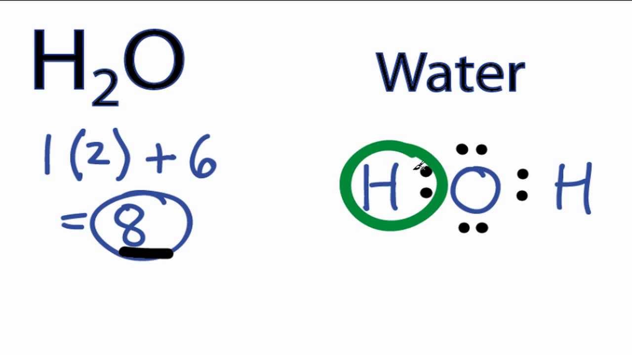 lewis dot diagram h2o