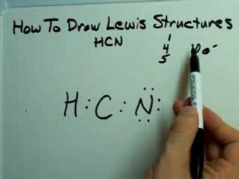 lewis dot diagram of hcn