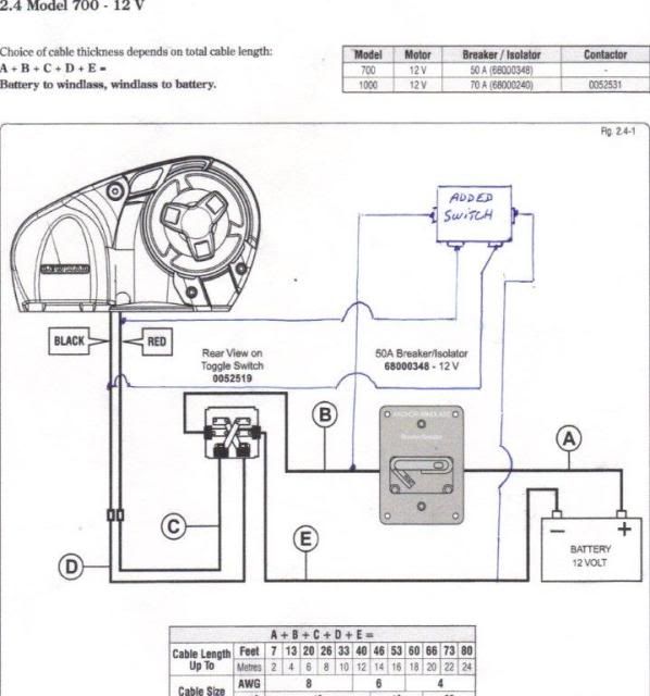 lewmar bow thruster control connections wiring diagram how to?