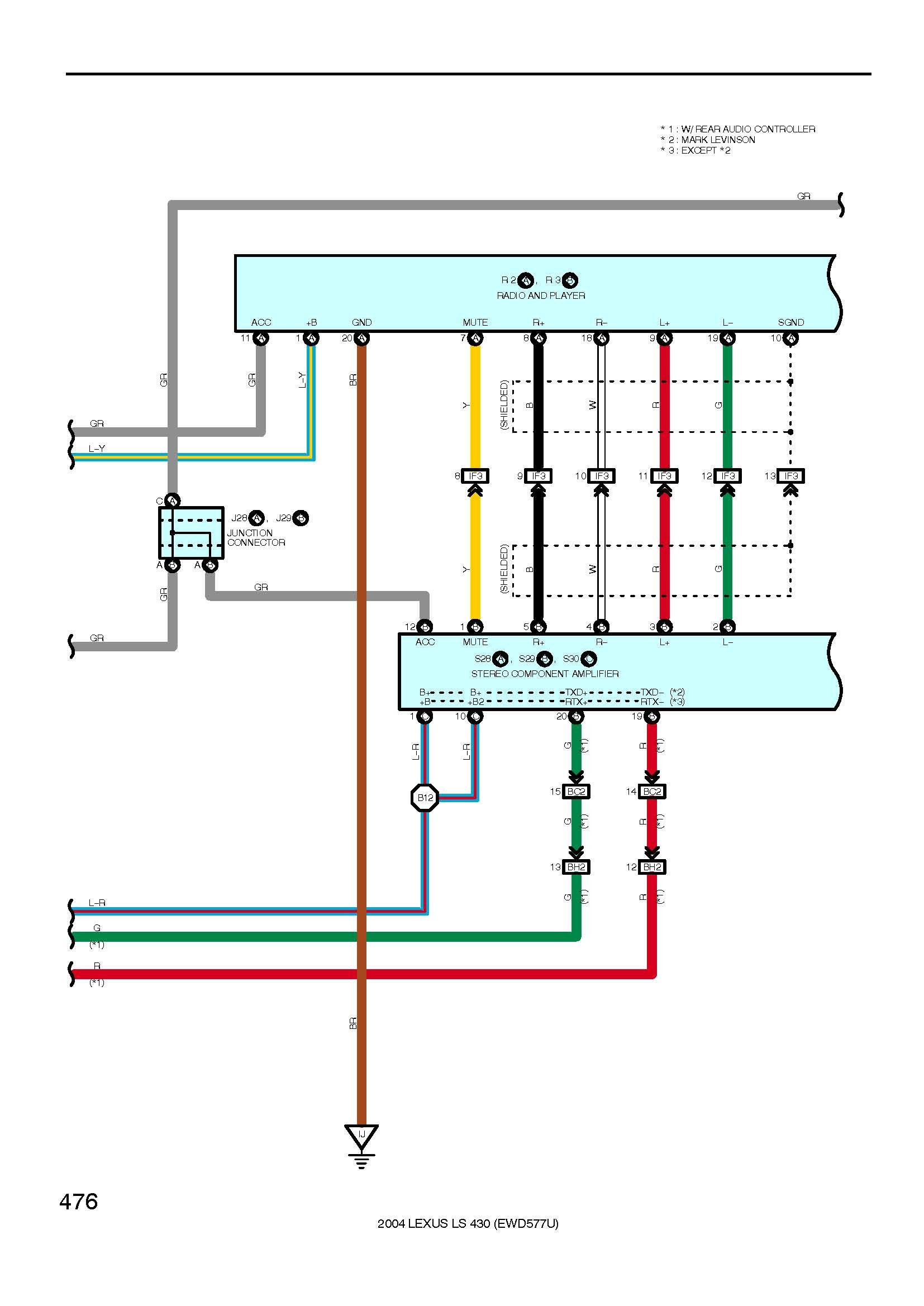 lexus rx330 radio wiring diagram