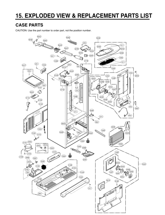 lg lfx28978st parts diagram