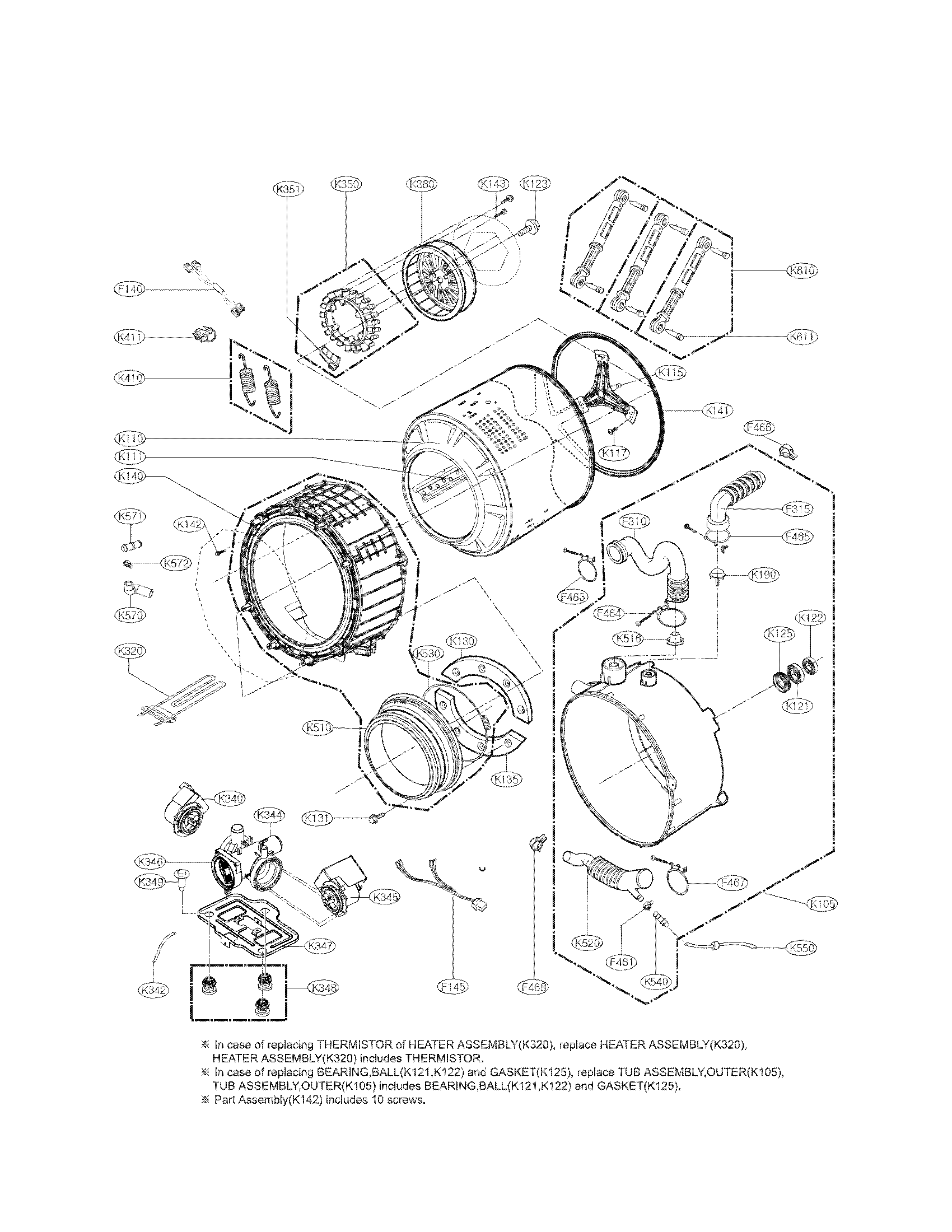lg wm2301hr parts diagram