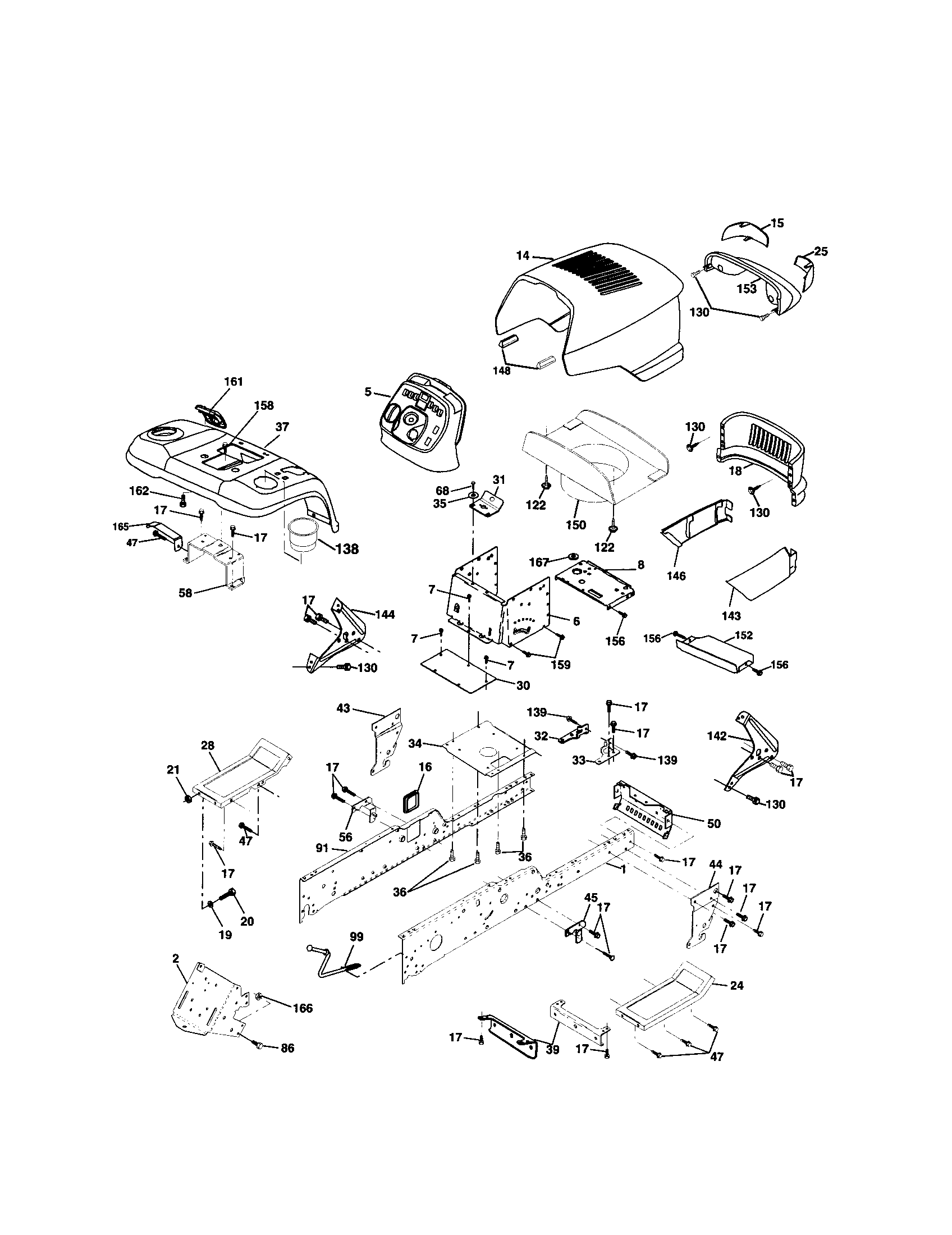 lgt2654 belt diagram