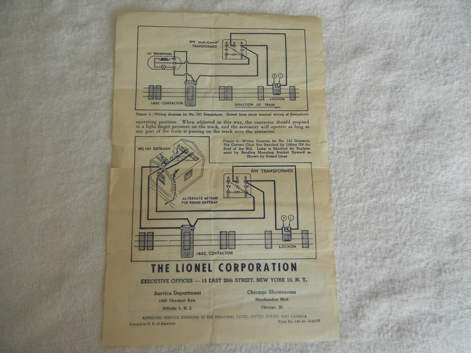 lionel 151 semaphore wiring diagram