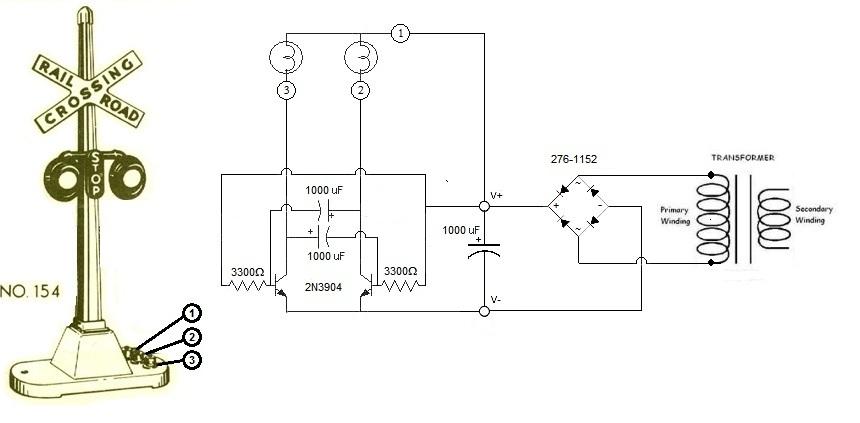 lionel 153 block signal wiring