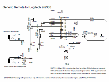 logitech z560 control pod wiring diagram