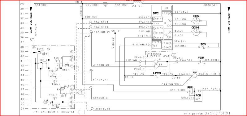 Low Voltage Wiring Diagram Trane Model Number Twe040e13fb2