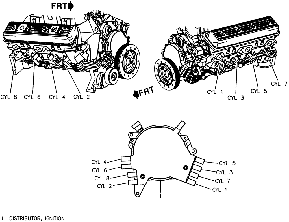 lt1 spark plug wire routing