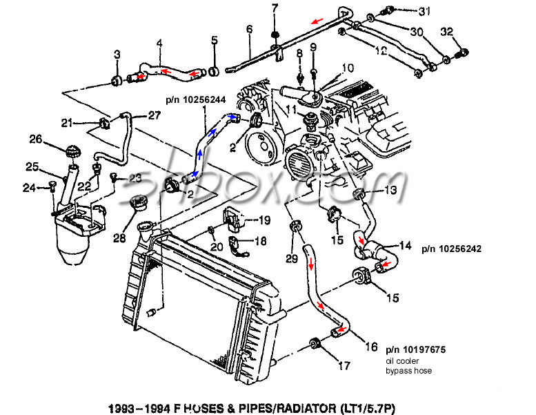 lt1 throttle body diagram