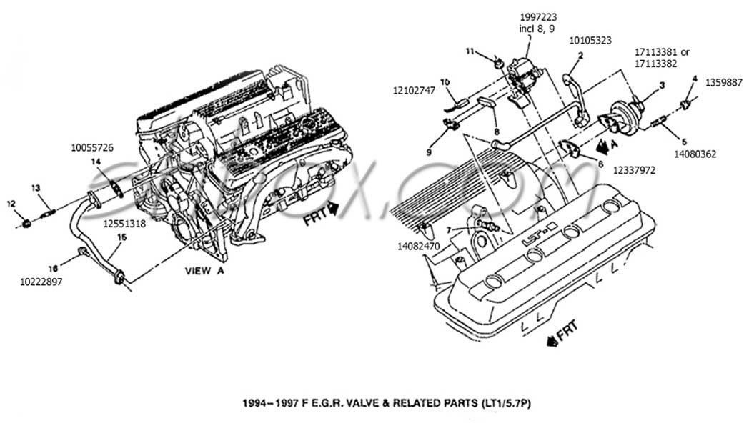 lt1 throttle body diagram