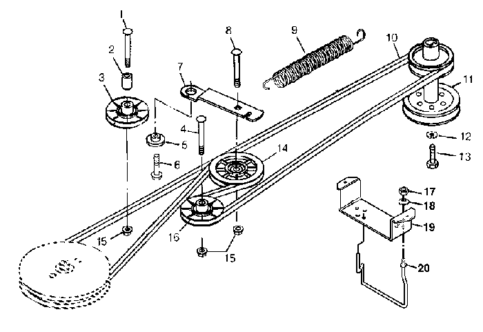 lt133 belt diagram