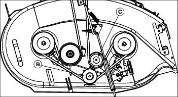 lt133 belt diagram