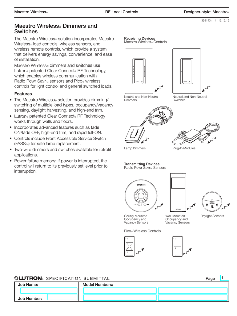 Lutron 4 Way Dimmer Wiring Diagram / Lutron Dimming Ballast Wiring