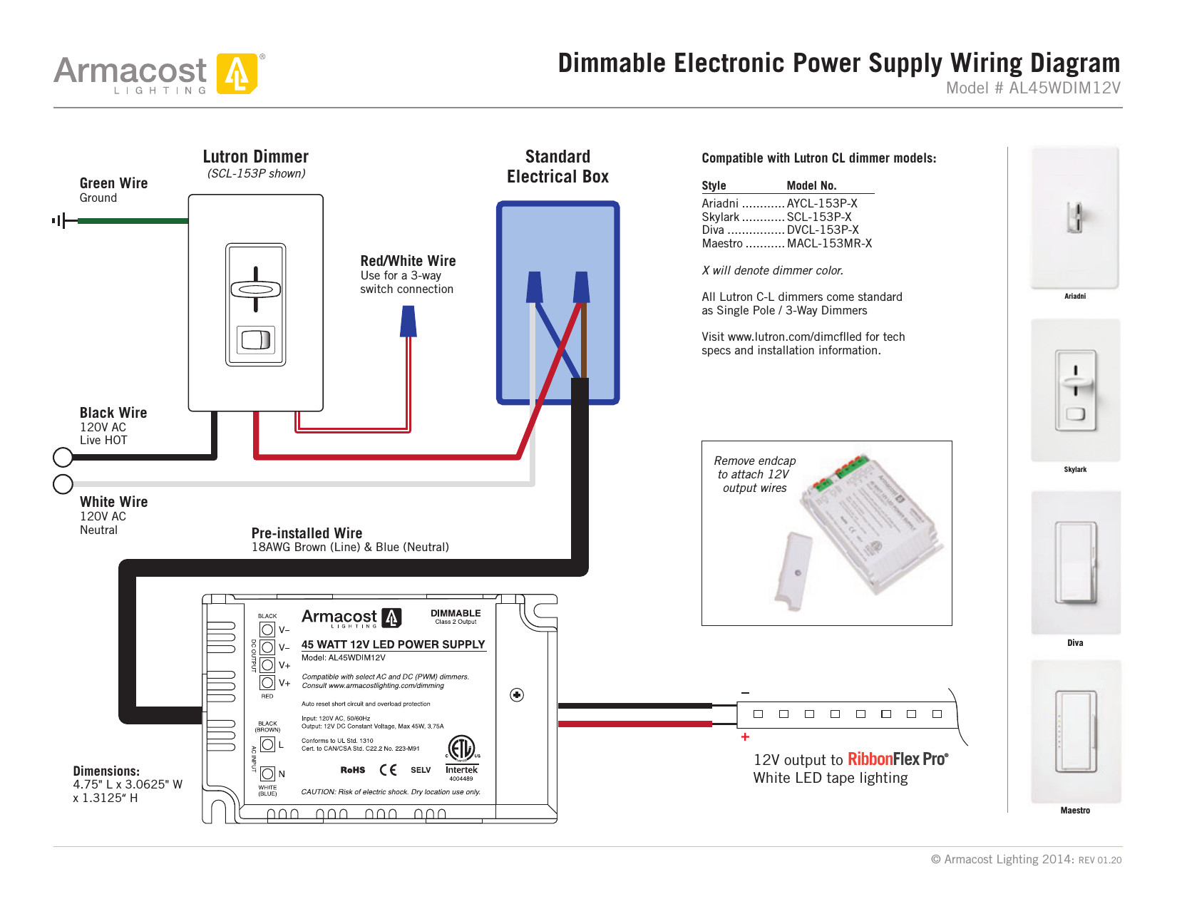 lutron maestro 3 way wiring diagram