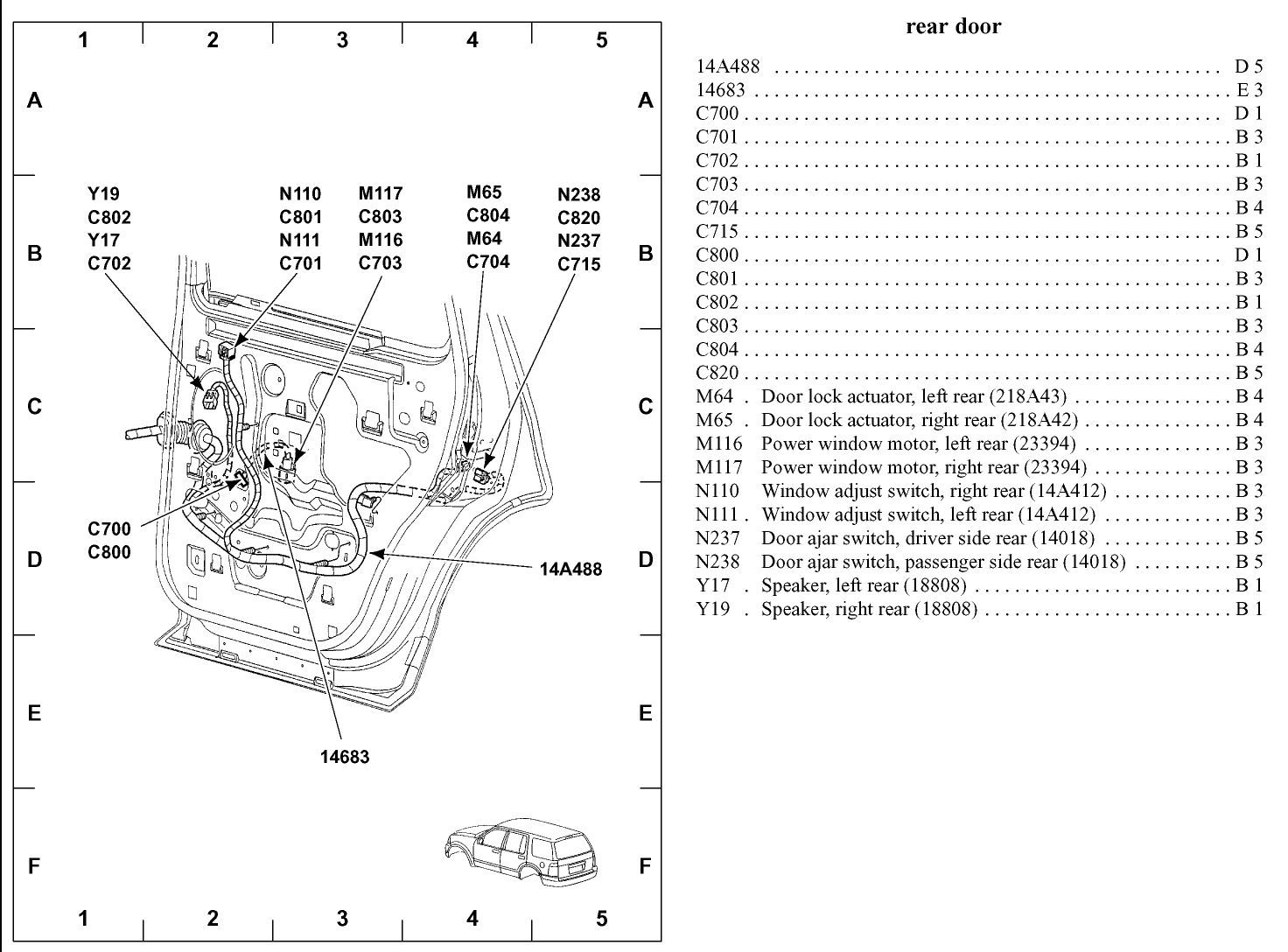 lx450 door ajar wiring diagram